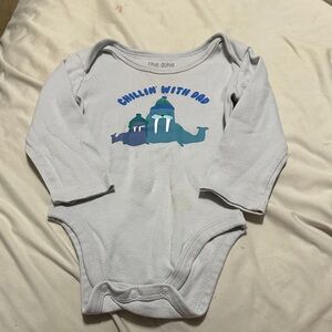 Okie Dokie Gray Bodysuit - Chillin' with Dad